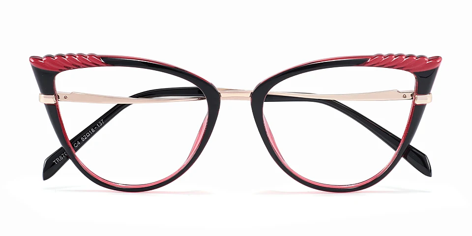 Jovi black red   Plastic  Eyeglasses