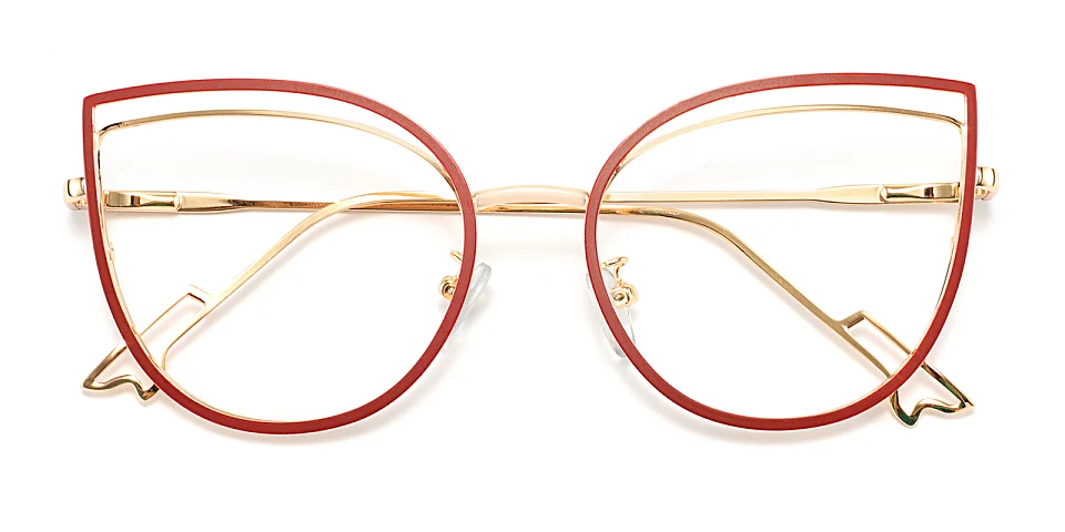 Romy red   Metal  Eyeglasses