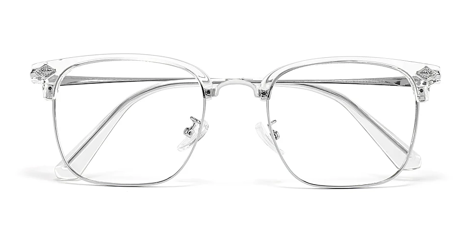 Emeka clear silver   Metal  Eyeglasses