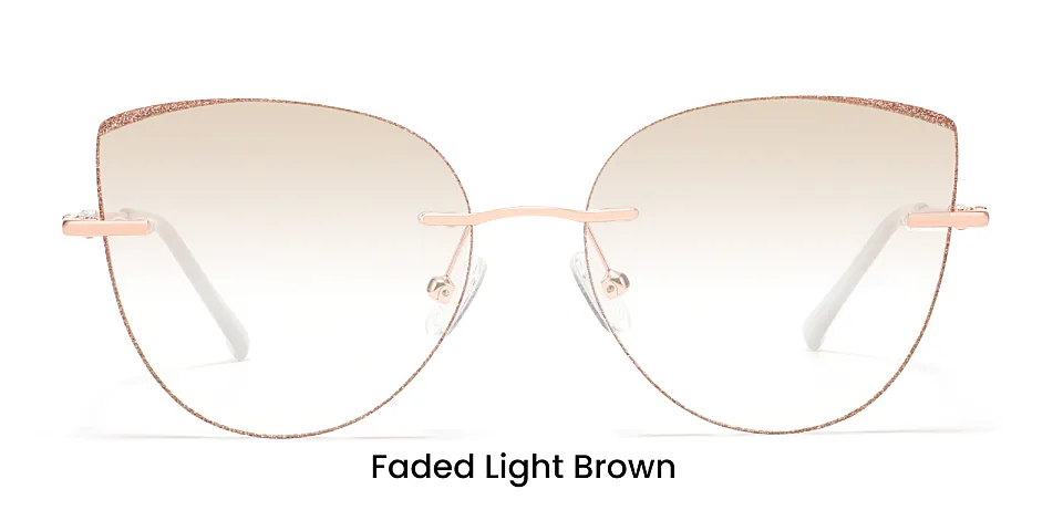 Glamour rose gold   Metal  Eyeglasses