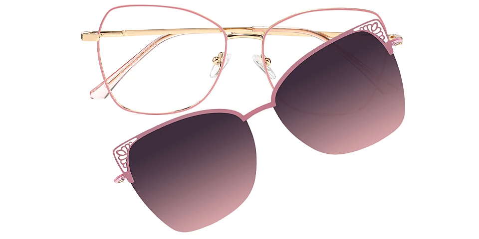 Berreth pink   Metal  Eyeglasses