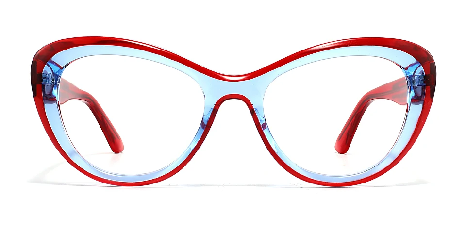 Josi red blue   Plastic  Eyeglasses