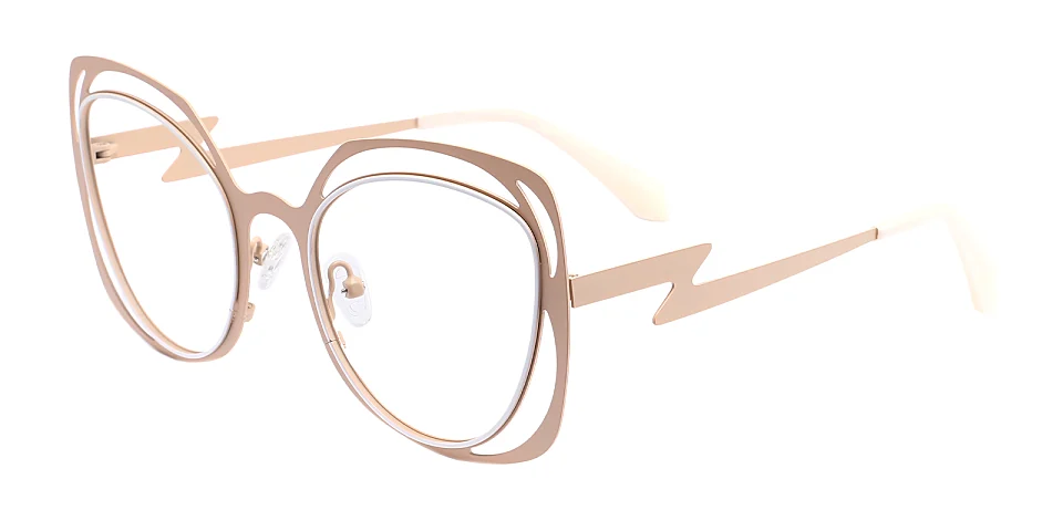 Shayla champagne white   Metal  Eyeglasses