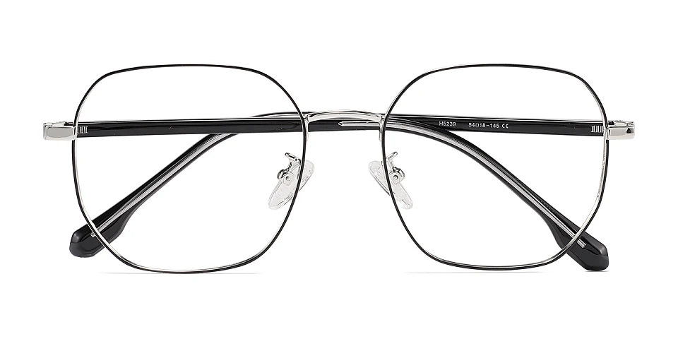 Mcgaffey black silver   Metal  Eyeglasses