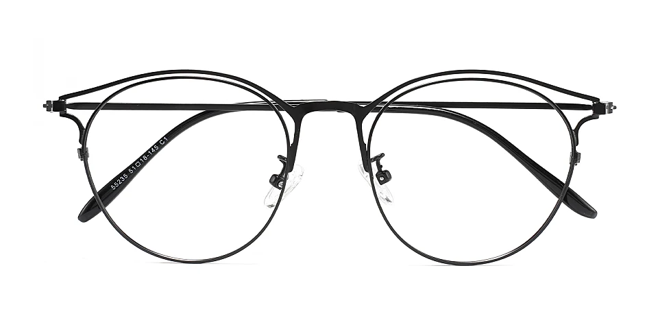 Lyerly black   Metal  Eyeglasses