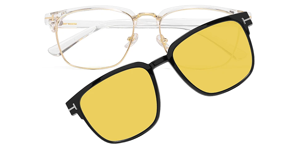 Lois clear yellow   Plastic  Eyeglasses