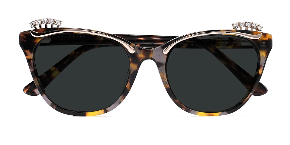 Joleen warm tortoise   Acetate  Sunglasses