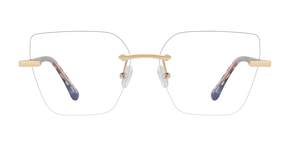 Jesse gold petal tortoise   Metal  Eyeglasses