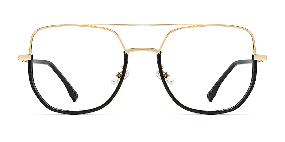 Perye gold black   Metal  Eyeglasses