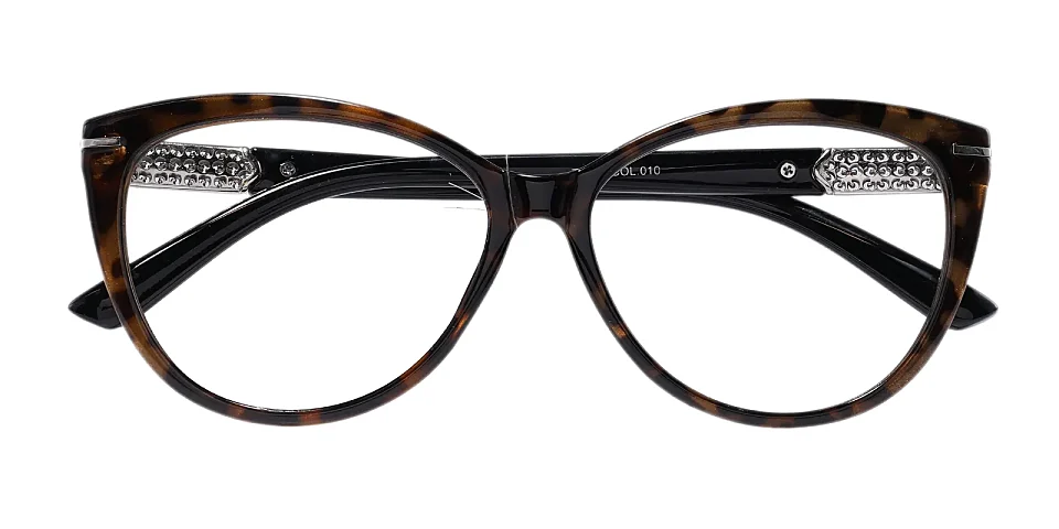 Xenia brown tortoise black   TR90  Eyeglasses