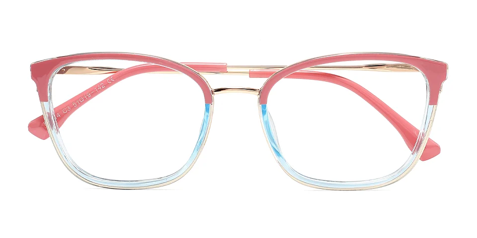 Christy pink blue   Plastic  Eyeglasses