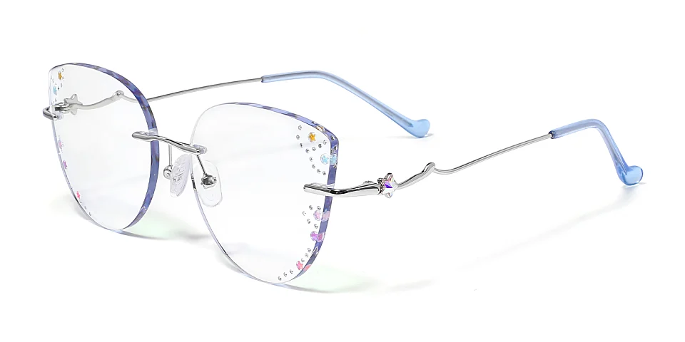 Twinkling Star silver   Metal  Eyeglasses