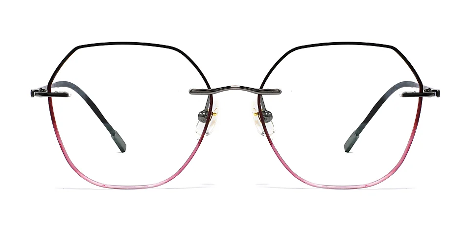 Ennis purple floral   Titanium  Eyeglasses