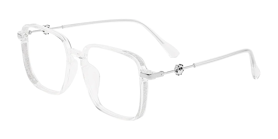 Melina clear silver   Plastic  Eyeglasses