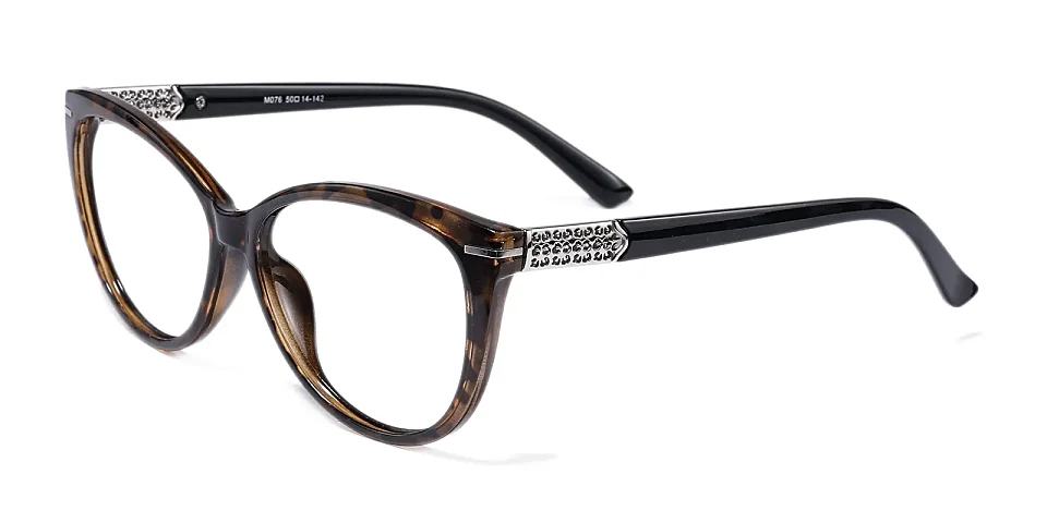 Xenia brown tortoise black   TR90  Eyeglasses