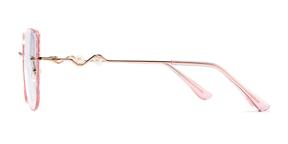 Elvira rose gold pink   Metal  Eyeglasses