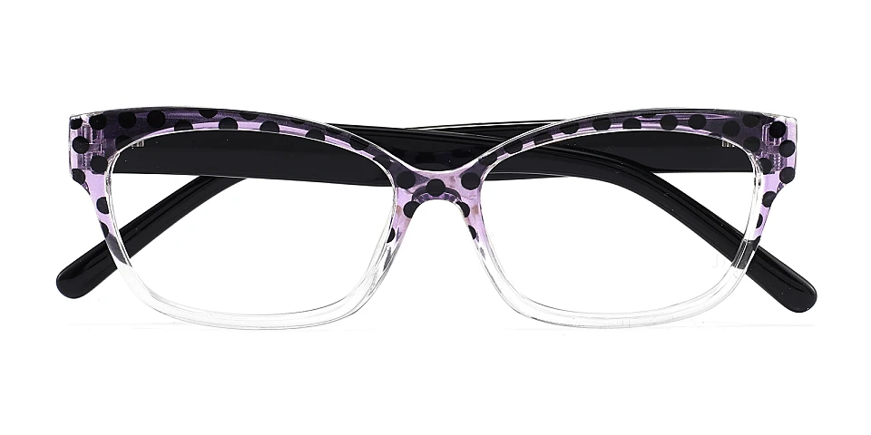 Safia purple tortoise clear   Plastic  Eyeglasses