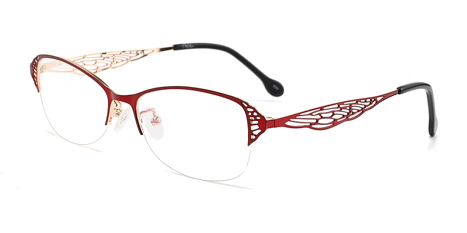 Shilo red   Metal  Eyeglasses