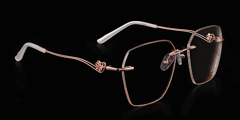 Kish rose gold   Metal  Eyeglasses