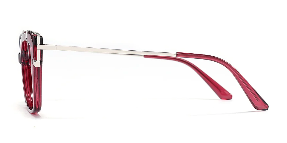 Loup red   Plastic  Eyeglasses