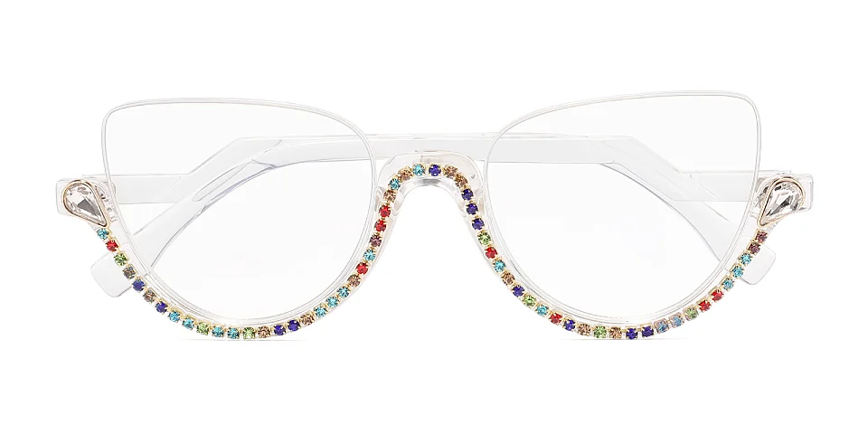 Ketchen colorful diamond   Plastic  Eyeglasses