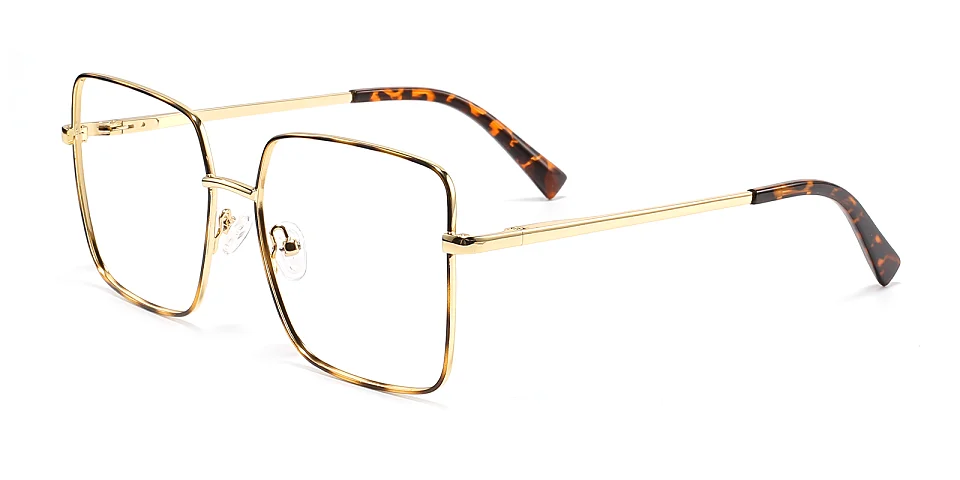 Bette warm tortoise   Metal  Eyeglasses