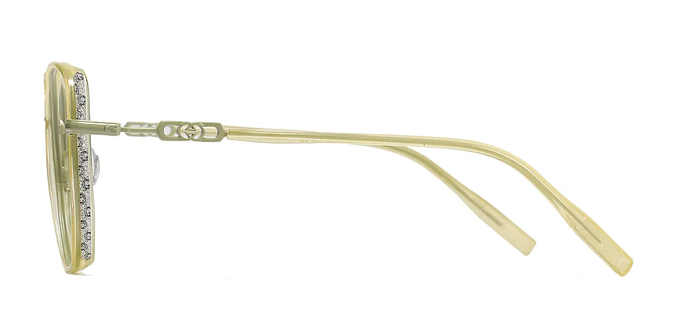 Charlie crystal olive green   Plastic  Eyeglasses