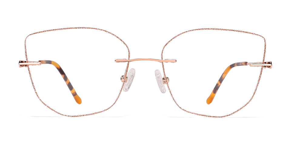 Anessa rose gold warm tortoise   Titanium  Eyeglasses