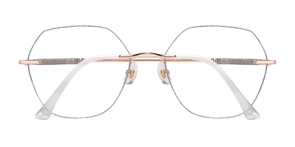 Gem rose gold silver   Metal  Eyeglasses