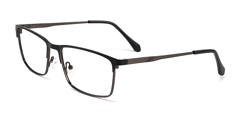 Farrell matte black gun   Metal  Eyeglasses