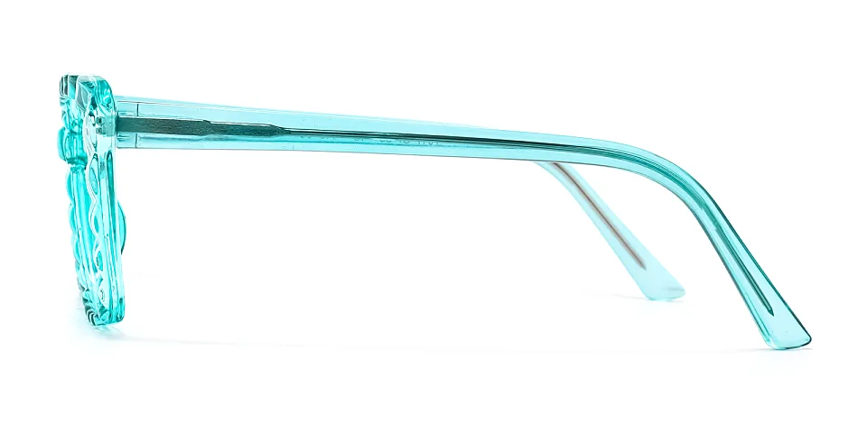 Larow teal   Plastic  Eyeglasses