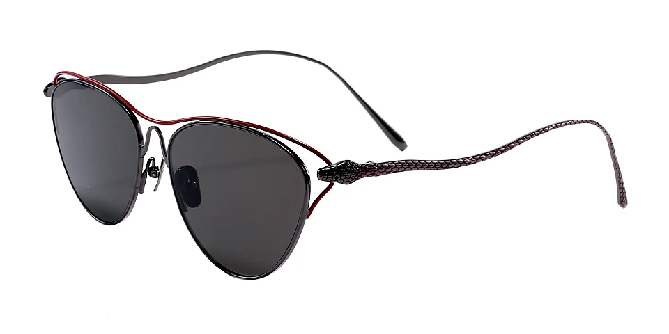 Cobra red black   Metal  Sunglasses
