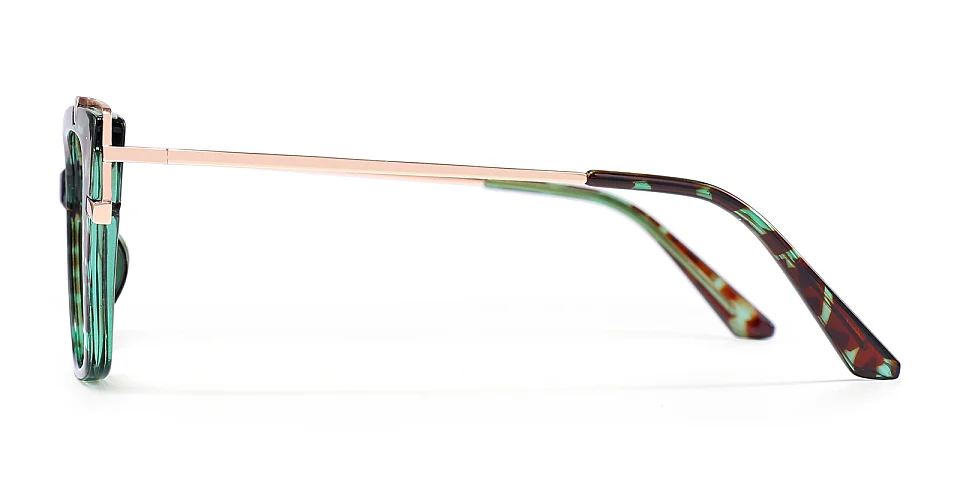 Loup green tortoise   Plastic  Eyeglasses