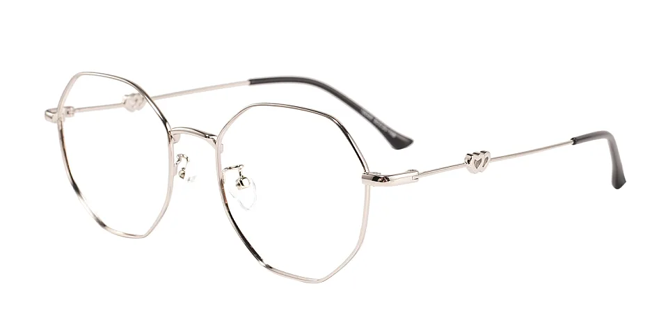 Megan silver   Metal  Eyeglasses