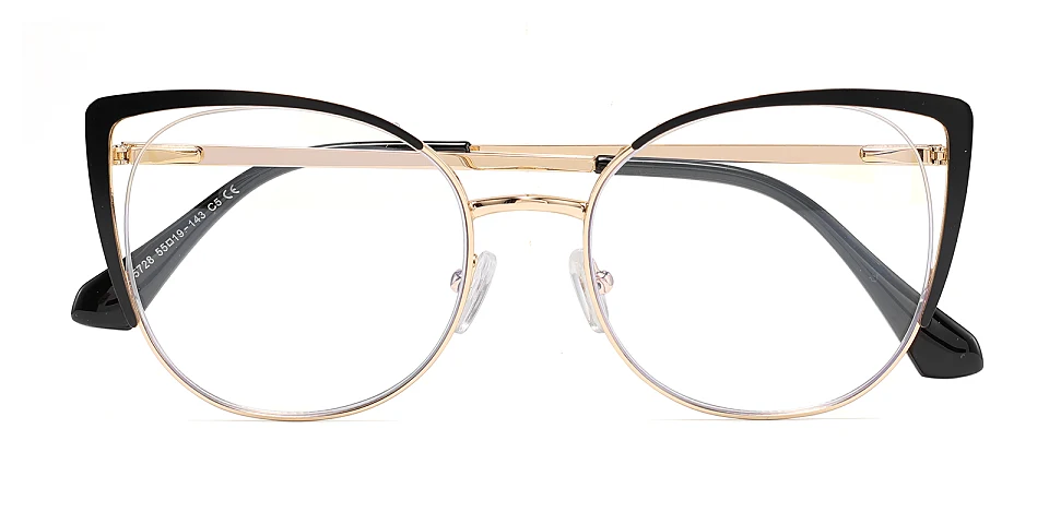 Sandra black gold   Metal  Eyeglasses