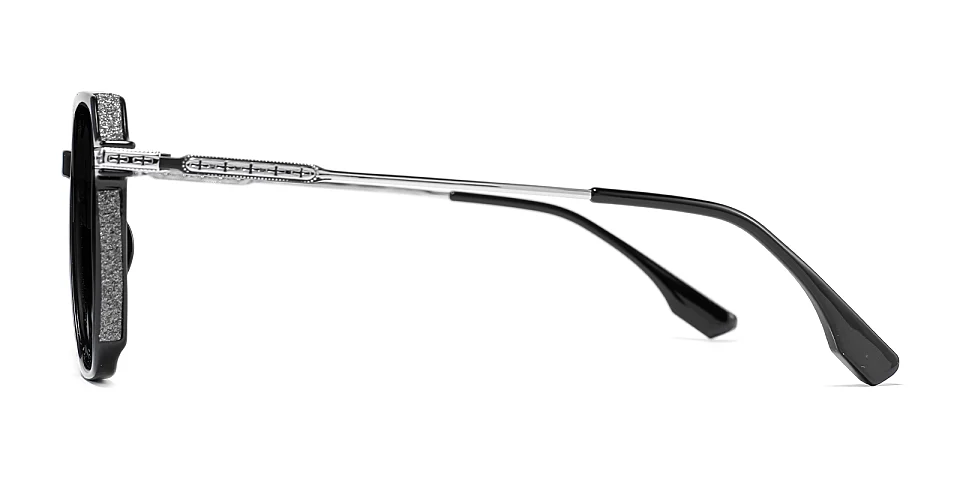 Romola black silver   Plastic  Sunglasses