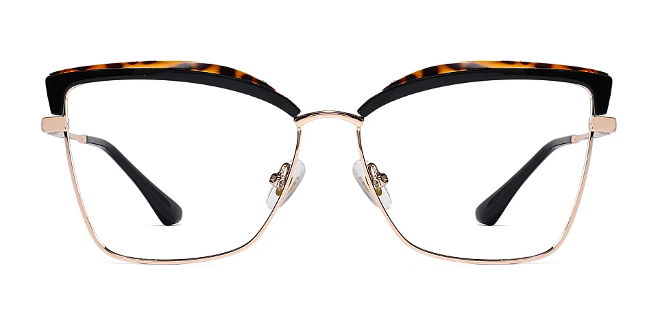 Guare black warm tortoise   Plastic  Eyeglasses