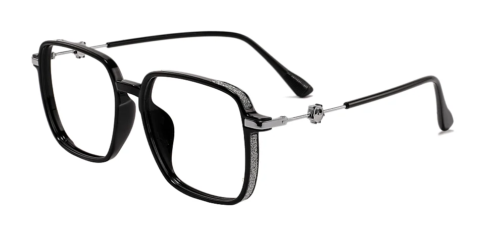 Melina black silver   Plastic  Eyeglasses