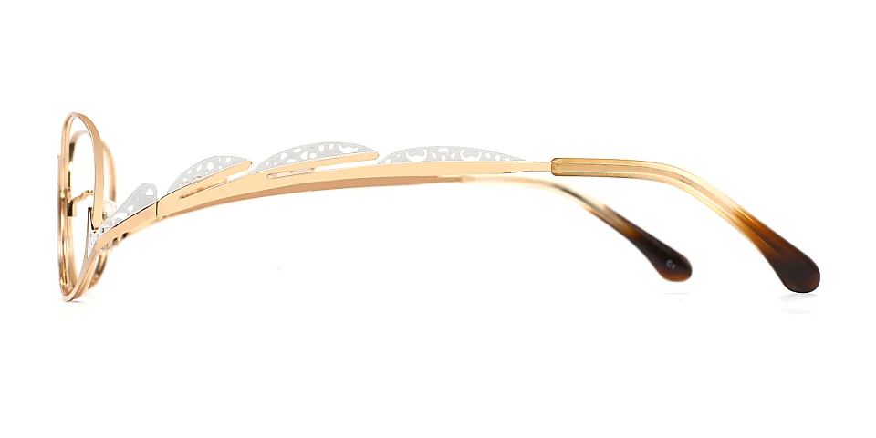 Beini gold white   Metal  Eyeglasses