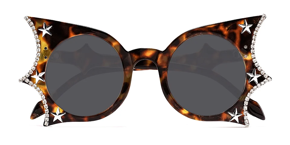 Jenna warm tortoise   Plastic  Sunglasses