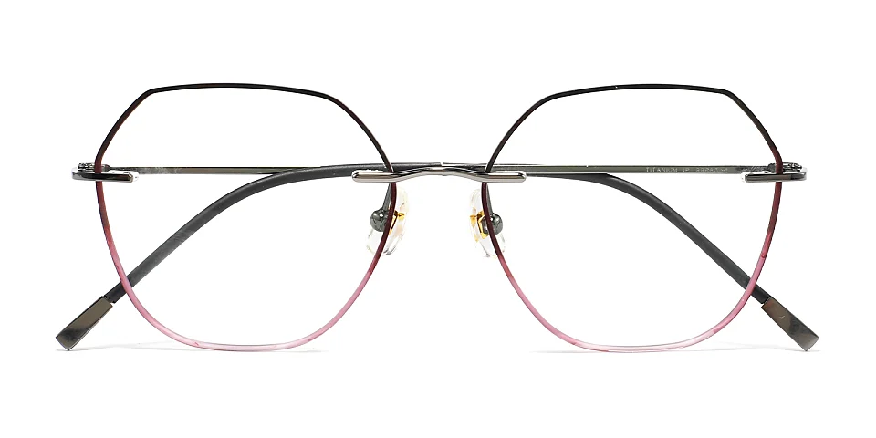 Ennis purple floral   Titanium  Eyeglasses