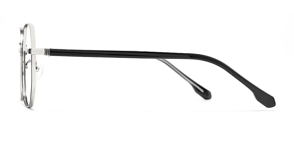 Mcgaffey black silver   Metal  Eyeglasses