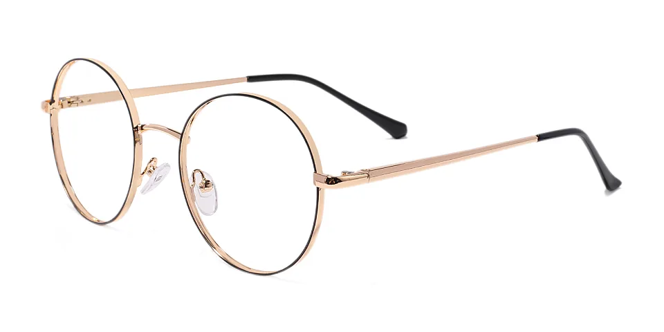 Ransey black gold   Metal  Eyeglasses
