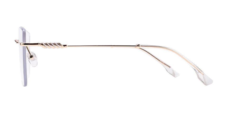 Pixie gold clear   Metal  Eyeglasses