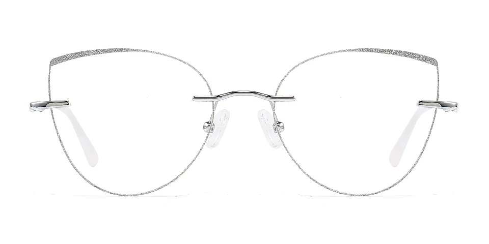 Glamour silver   Metal  Eyeglasses