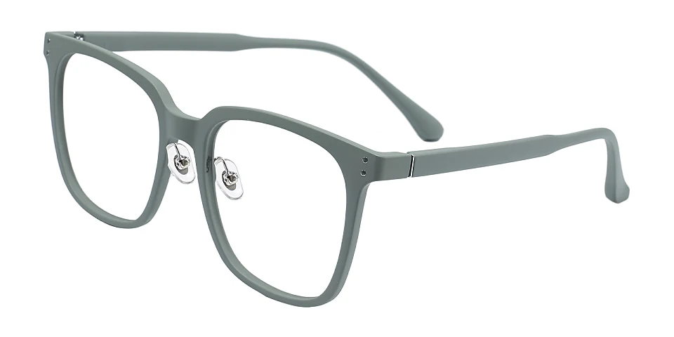 World matte green   Plastic  Eyeglasses