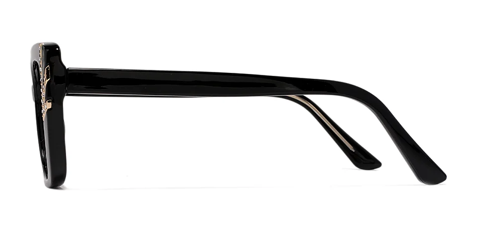 Morna black   Plastic  Eyeglasses