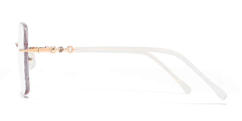 Saya rose gold   Metal  Eyeglasses