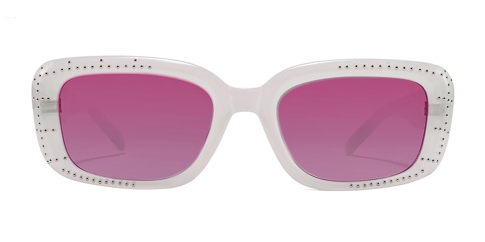 Amina white   Plastic  Sunglasses