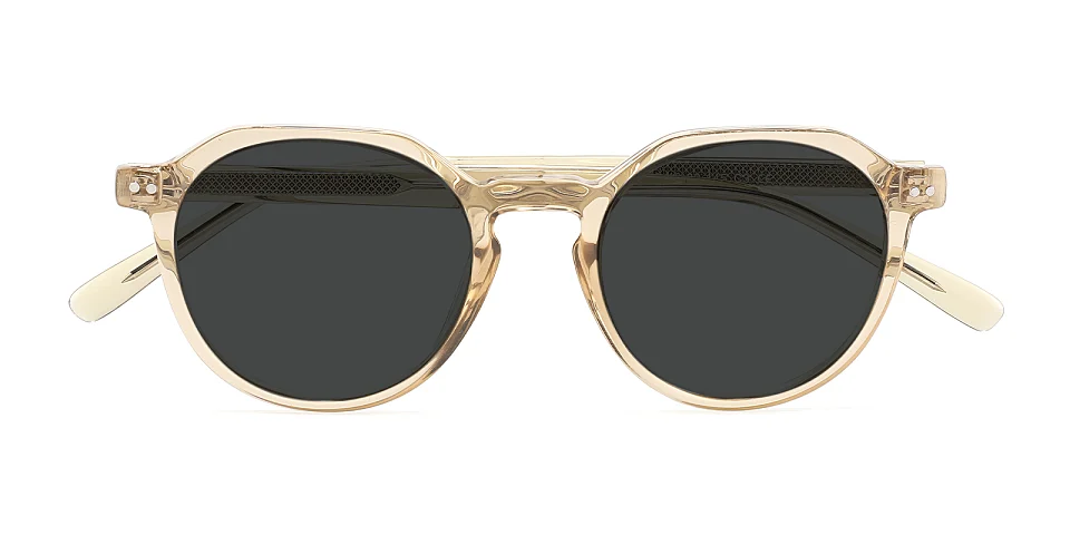 Chrissie champagne   Plastic  Sunglasses